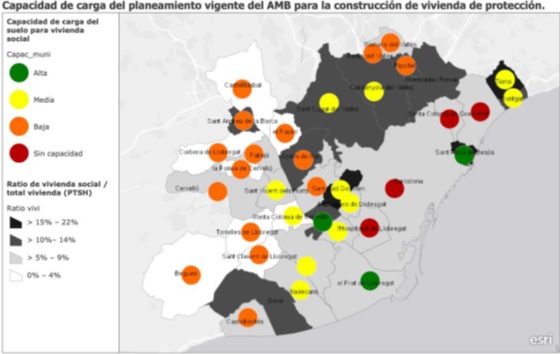 Mapa càrrega habitatge de protecció AMB Mapa càrrega habitatge de protecció AMB
