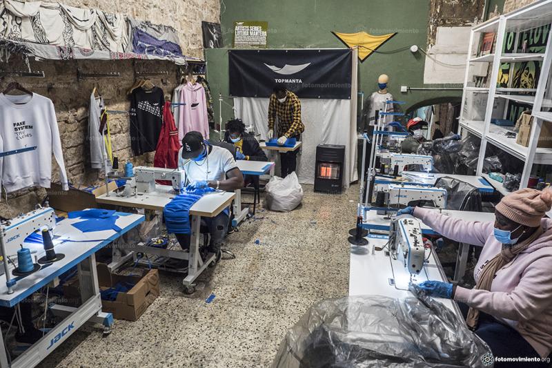 Foto: Fotomovimiento. Pedro Mata. Barcelona durante el confinamiento Foto: Fotomovimiento. Pedro Mata. Barcelona durante el confinamiento